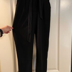 Windsor Black Tie-Waist Jumpsuit